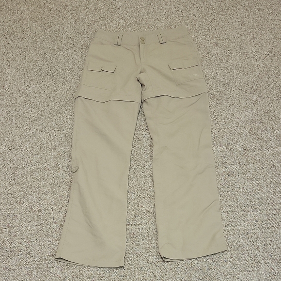 The North Face Pants - The North Face Zip Off Hiking Pants women's Sz 4. tan 100% Nylon